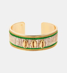 Bracelet jonc ajustable avec coquillages et strass DIADEMA Hipanema