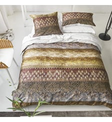 Housse de couette imprimée en satin de coton, KASAVU Designers Guild