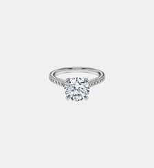 Bague solitaire Eternity, Diamants de synthèse 2,2 ct tw, Forme ronde, Or blanc 18 carats Swarovski