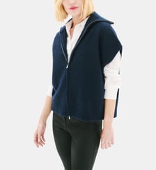 Gilet mitch - Motif uni - Coupe oversize Caroll