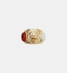 Bague tête de tigre cabochons colorés SOLY Hipanema