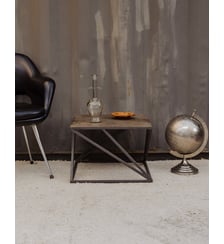 Table d'appoint en métal Hanna N°1442- Produit chiné Debongout