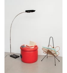 Lampadaire liseuse en métal Julien N°326- Produit chiné Debongout