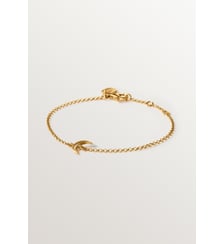 Bracelet lune en argent 925 plaqué or jaune 18 carats Aristocrazy