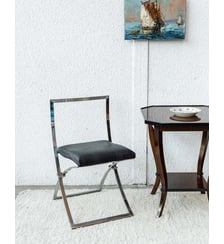 Lot de 2 chaises en métal Diana N°252- Produit chiné Debongout