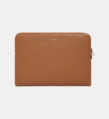Pochette ordinateur 14" en cuir grainé Le Tanneur