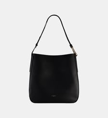 Grand sac hobo Madeleine en cuir de taurillon grainé Le Tanneur