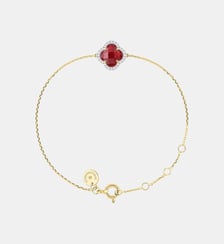 BRAC. VICTORIA DIAM. + PETIT QUARTZ ROUGE J. OR750 Morganne Bello