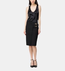 Top sans manches en satin stretch Pinko