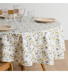 Nappe ronde imprimée, en coton enduit souple La Redoute Interieurs