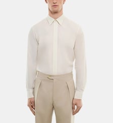 Chemise gorge cachée en popeline Fursac