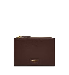 Porte-cartes zippé L en cuir signature Lancel