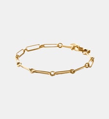 Bracelet à maillons combinés 17 cm en 925 plaqué argent en or 18K Aristocrazy
