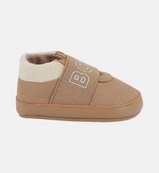 Chaussons souples en cuir de mouton BOSS Kidswear