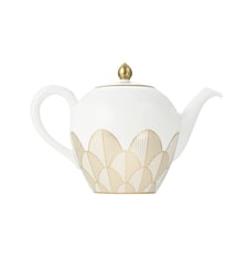 Porcelain Round teapot 1,5L - Gold - MALMAISON IMPÉRIALE Christofle