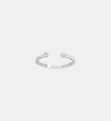 Bague ouverte Angélique en Argent avec diamant blanc La Garçonne Diamant