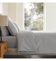 Housse de couette en percale de coton lavé 120 fils AM.PM