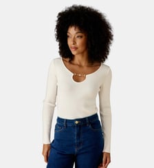 Pull col rond uni MOYA La Petite Etoile