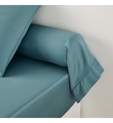 Taie de traversin unie en satin de coton, 153 fils La Redoute Interieurs