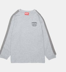 T-shirt à manches longues avec logo Diesel Kids