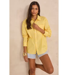 Chemise Rayée Unisexe À Manches Longues En Coton Brulant Maison 123