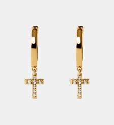 Boucles d’oreilles en anneau en argent 925 dorées 18 carats Aristocrazy