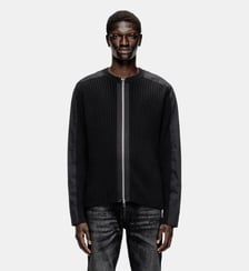 Cardigan zippé avec empiècements utilitaires Diesel