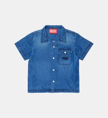 Chemise manches courtes avec logo Diesel Kids