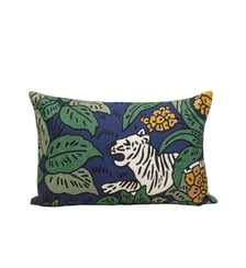 Housse De Coussin  Coton rebrodé de point de chainette au motif animalier Madura