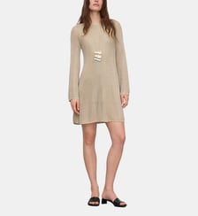 Robe courte en jersey métallisé Adolfo Dominguez