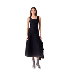 Robe longe en maille strassée Maje