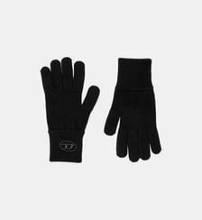 Gants en mélange de laine avec logo brodé Diesel