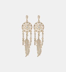 Boucles d'oreilles pendantes attrape rêve KOAN Hipanema