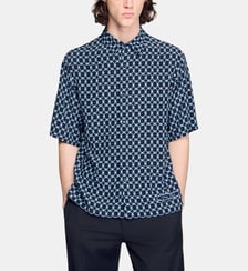 Chemise fluide à imprimé maillons Sandro