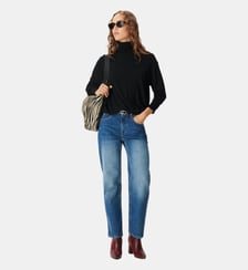 Pull col roulé tricot fin 100% laine Ikks