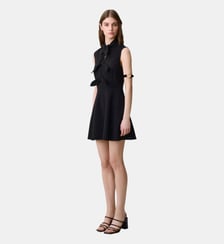 Robe courte col à nœud Claudie Pierlot