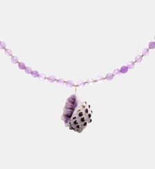 Collier avec perles et pendentif coquillage MANILLE Hipanema
