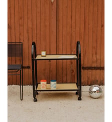 Desserte en métal noir et blanc Anouk N°415- Produit chiné Debongout