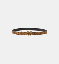 Ceinture léopard avec boucle love birds 2 cm Pinko