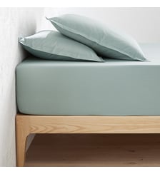 Drap-housse percale coton, bonnet 40 cm La Redoute Interieurs