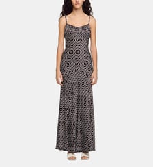 Robe longue esprit lingerie fleur Sandro
