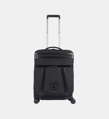 Valise cabine 4 roues signature détails cuir Lancel