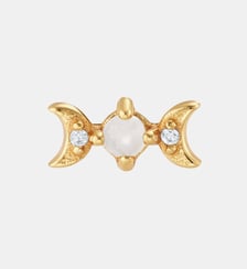 Puce Luna Pierre de Lune Nebuleuse Bijoux