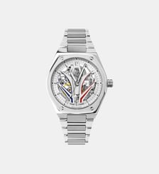 Montre automatique Ardent Argenté, Blanc, Bleu, Rouge 324D101 Pierre Lannier