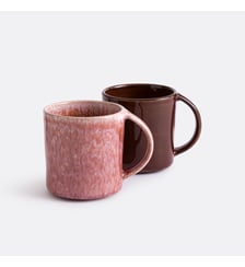 Lot de 2 mugs en grès émail réactif La Redoute Interieurs
