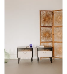 Paire de tables de chevet aux multiples rangements Maïa N°1594- Produit chiné Debongout