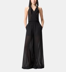 Combinaison-pantalon à capuche et détails transparents Pinko