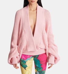 Pull oversize en maille Balmain