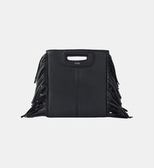 Sac à main M Mini en cuir lisse Maje
