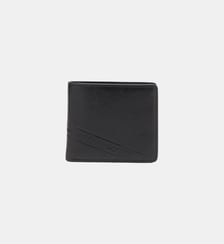 Portefeuille en cuir pliable avec logo embossé Diesel